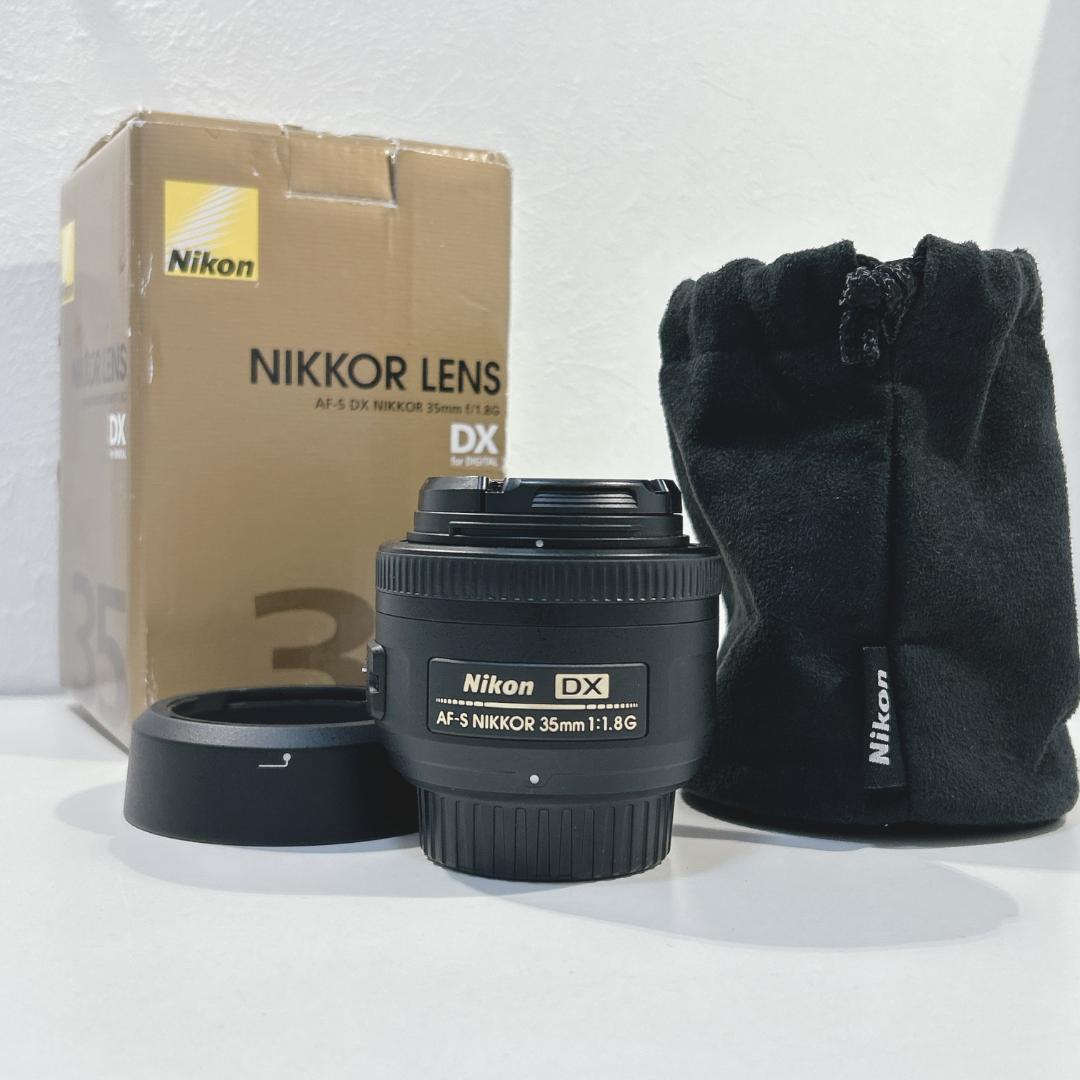 Nikon AF-S DX NIKKOR 35mm f/1.8 G フード・袋付 - メルカリ