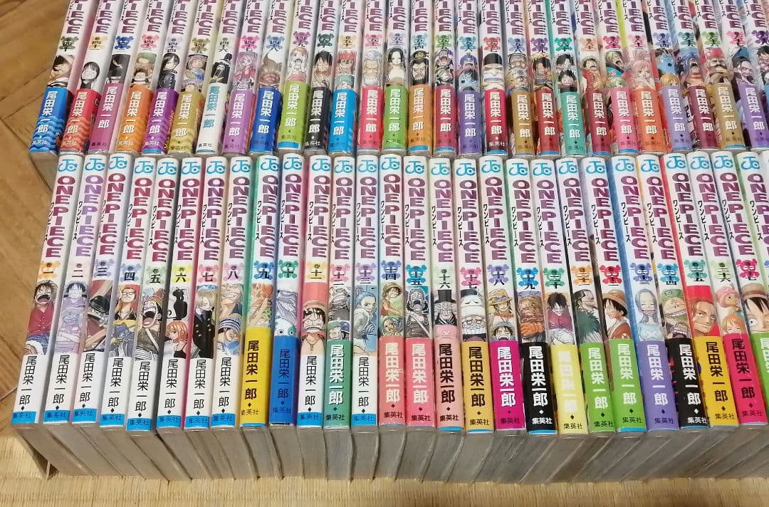 全巻初版 ワンピース1-112 +α ハガキ onepiece 尾田栄一郎 - メルカリ