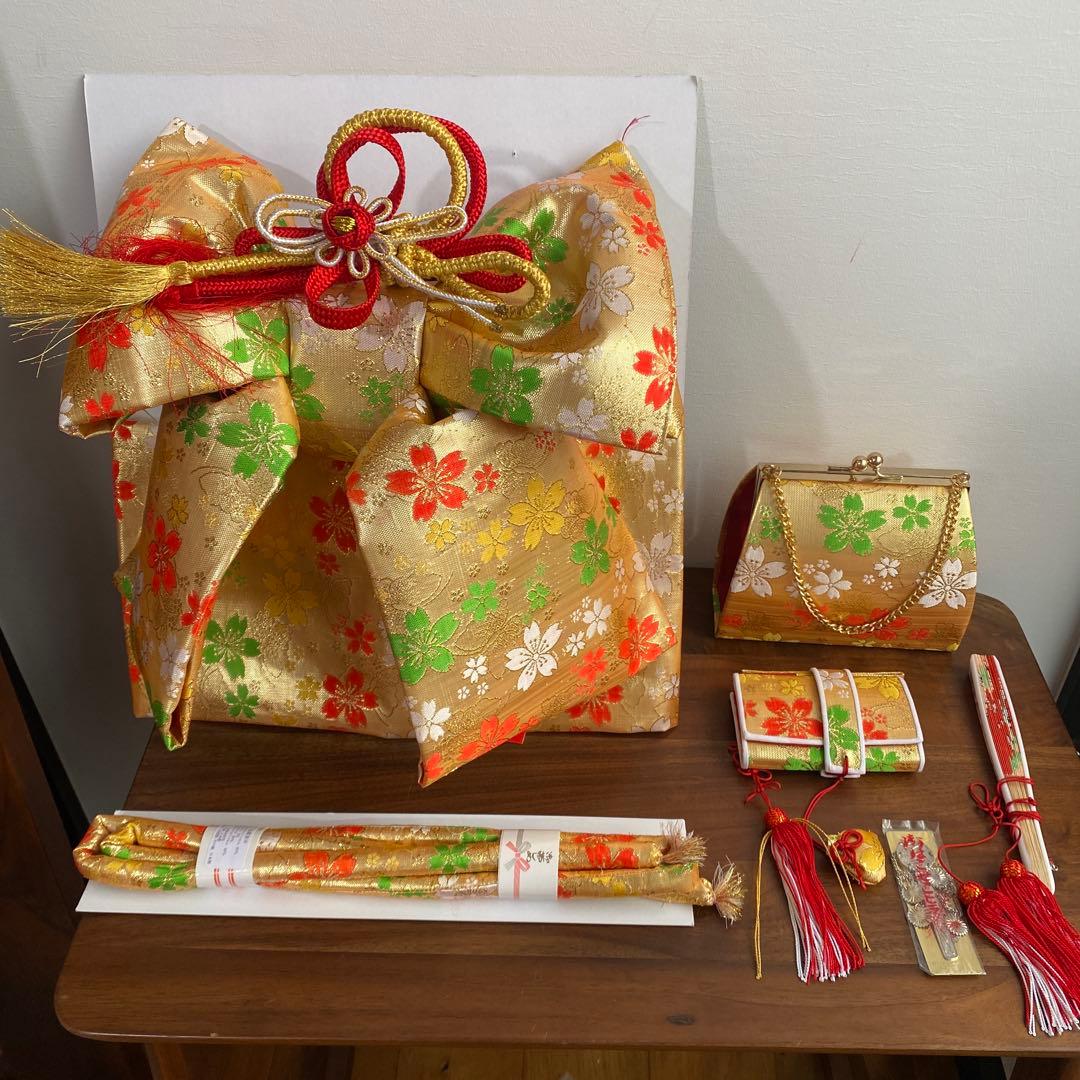 七五三　7歳　作り帯　はこせこ　セット 七五三 7歳用 ペアセット 結び帯 はこせこセット 筥迫 ハコセコ 小物