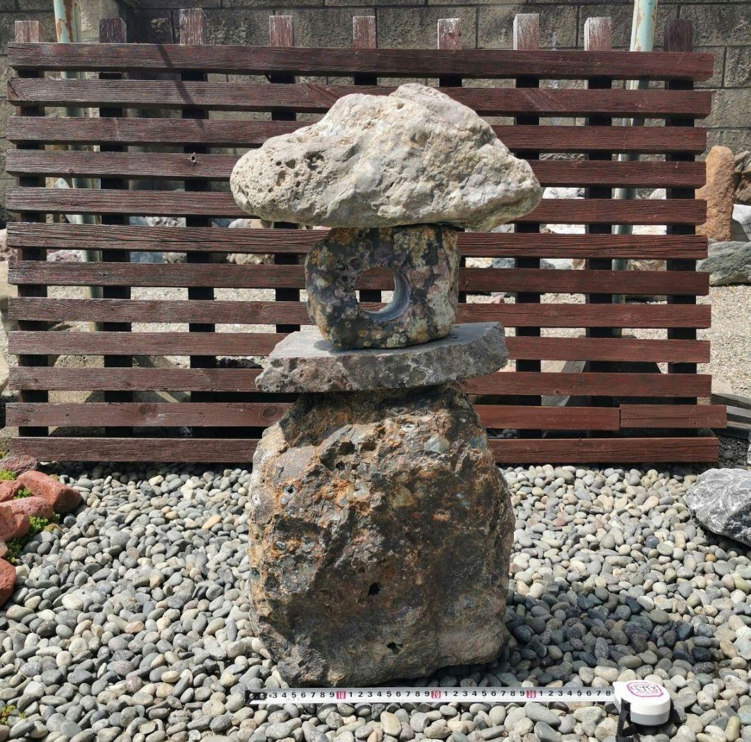 新潟産　梅花石　灯籠　庭石　石　鑑賞石 庭　坪庭　ガーデニング ガーデン 庭石」の人気商品一覧 | 安い商品を通販サイトから探す