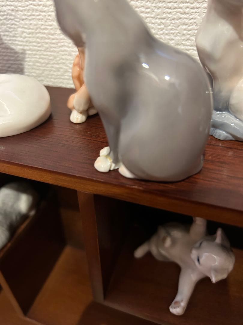 値下ロイヤルコペンハーゲン猫12ミニキャットコレクションフィギア