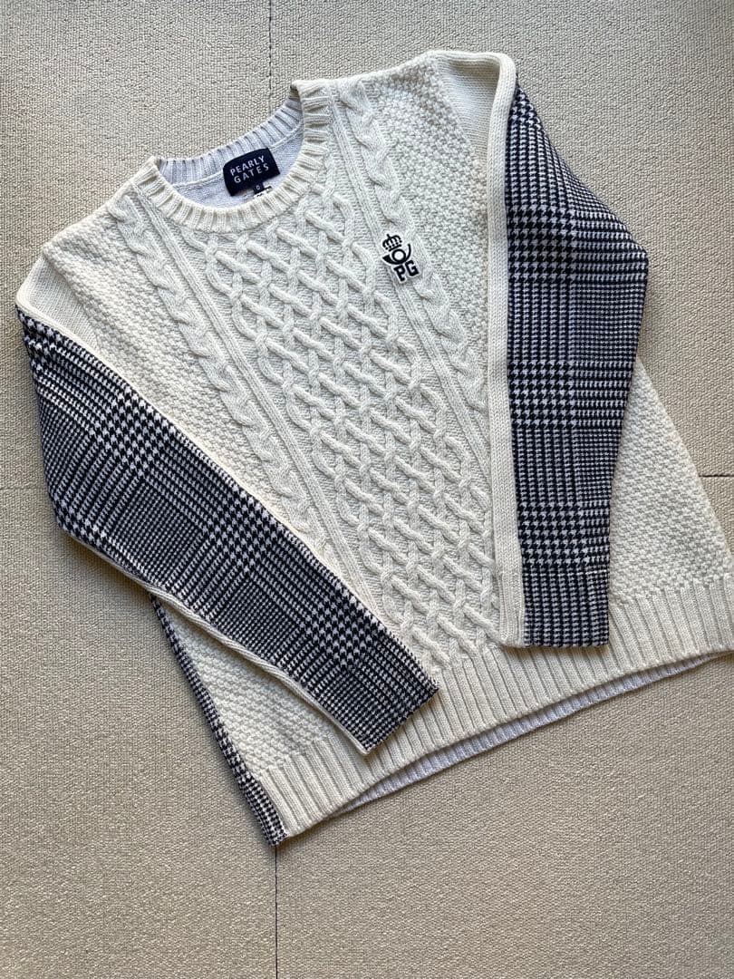 PEARYGATES パーリーゲイツ カタログ掲載 ニット セーター 美品♡ PEARLY GATES（パーリーゲイツ） セーター ニット 12G部分ジャガード