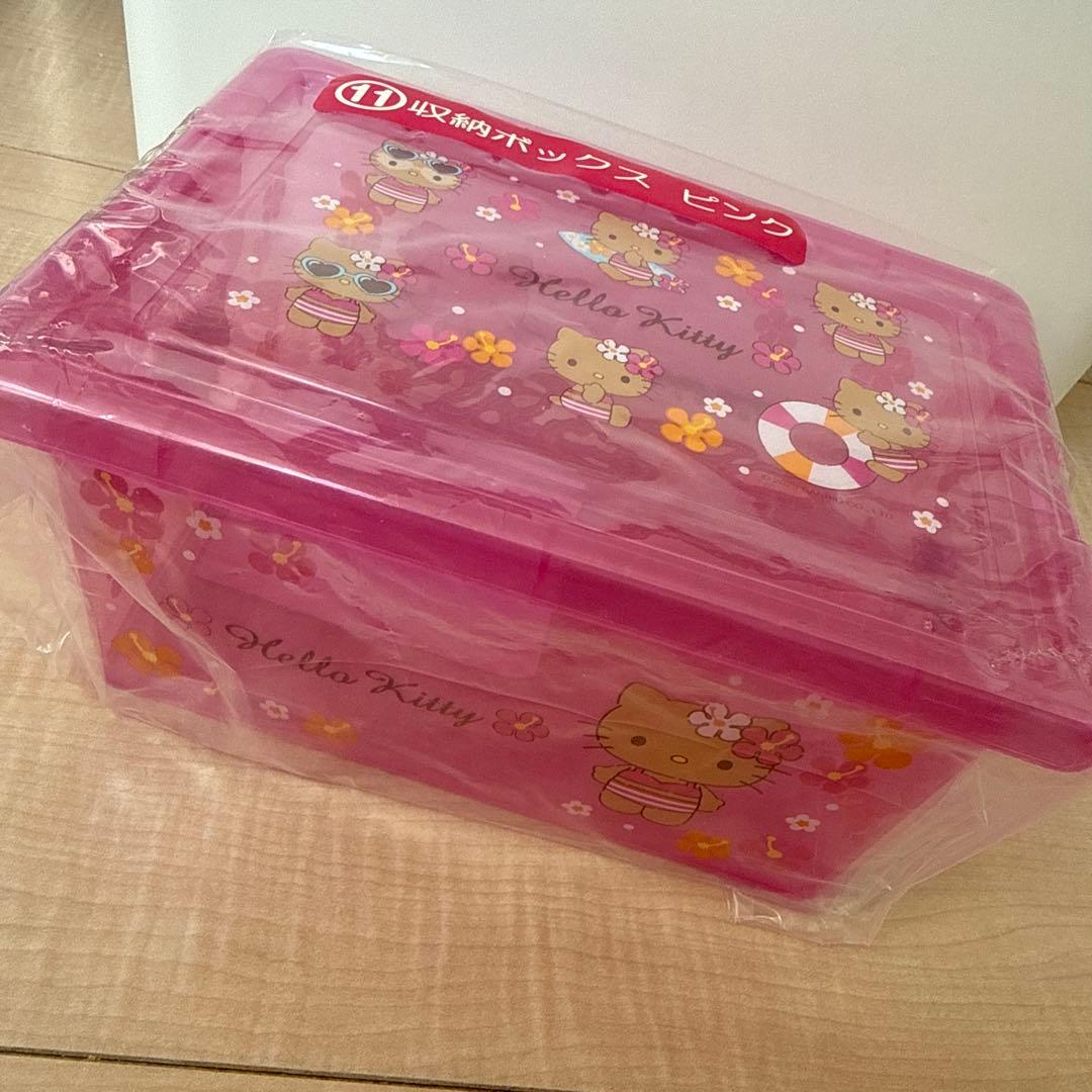 日焼けキティ ハローキティ 収納ボックス ピンク - メルカリ