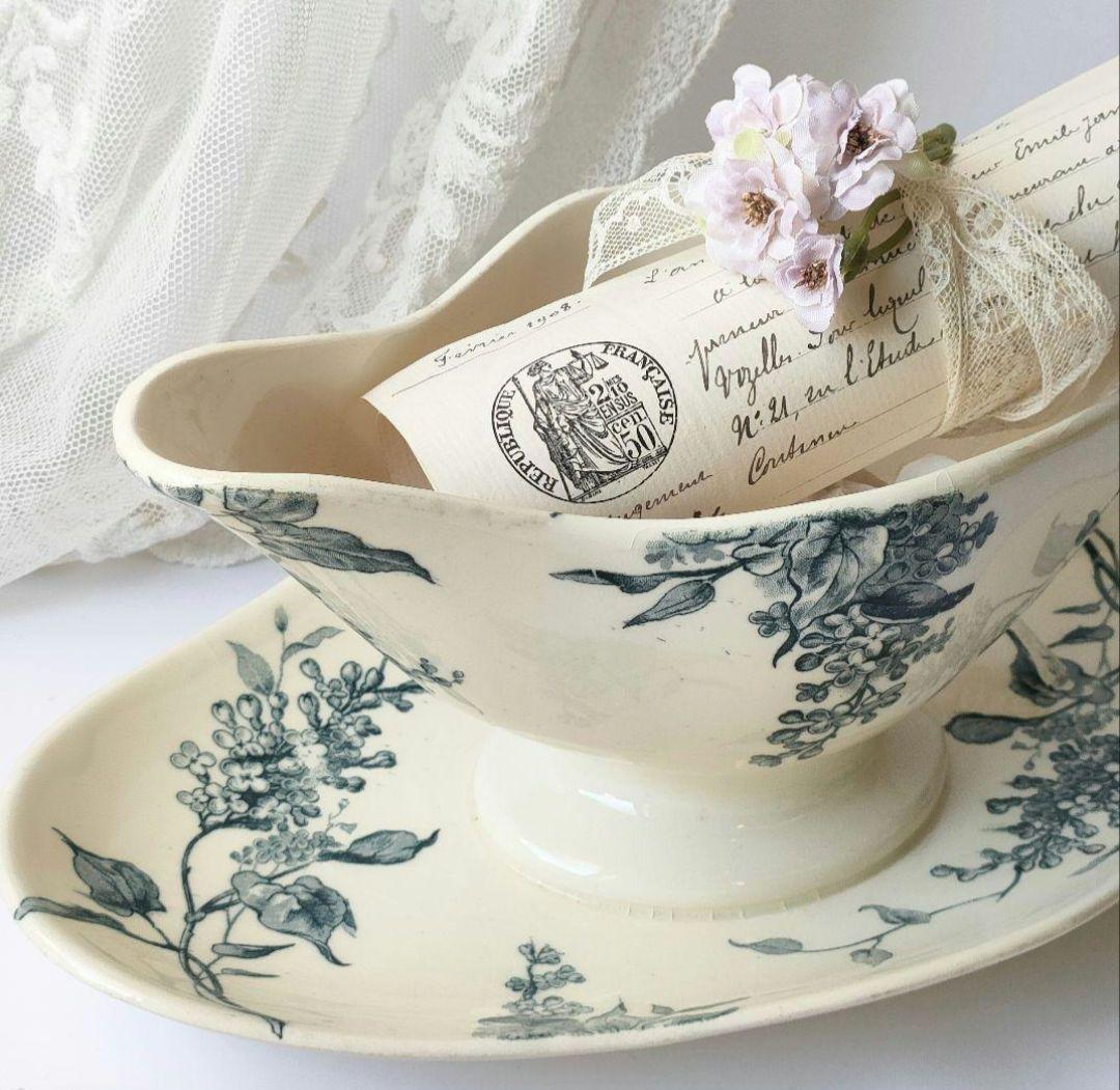 希少 美品 ジアン LILAS スーピエール フランスアンティーク - メルカリ