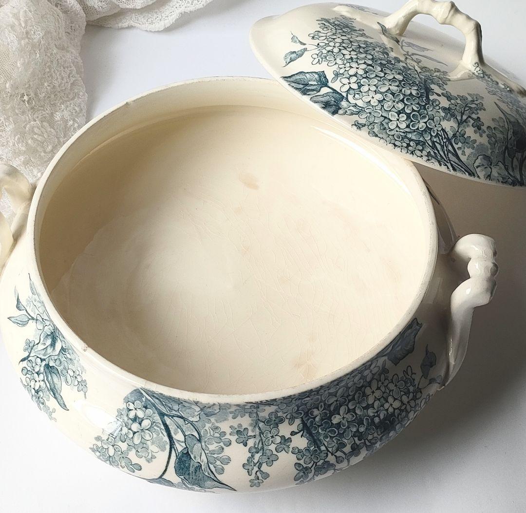 希少 美品 ジアン LILAS スーピエール フランスアンティーク - メルカリ