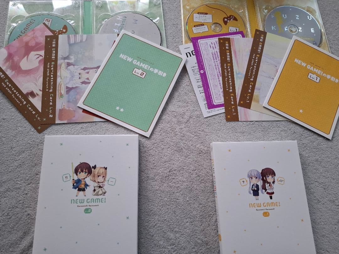 NEW GAME！1期、2期（初回限定版）全6巻セットDVD+OVA