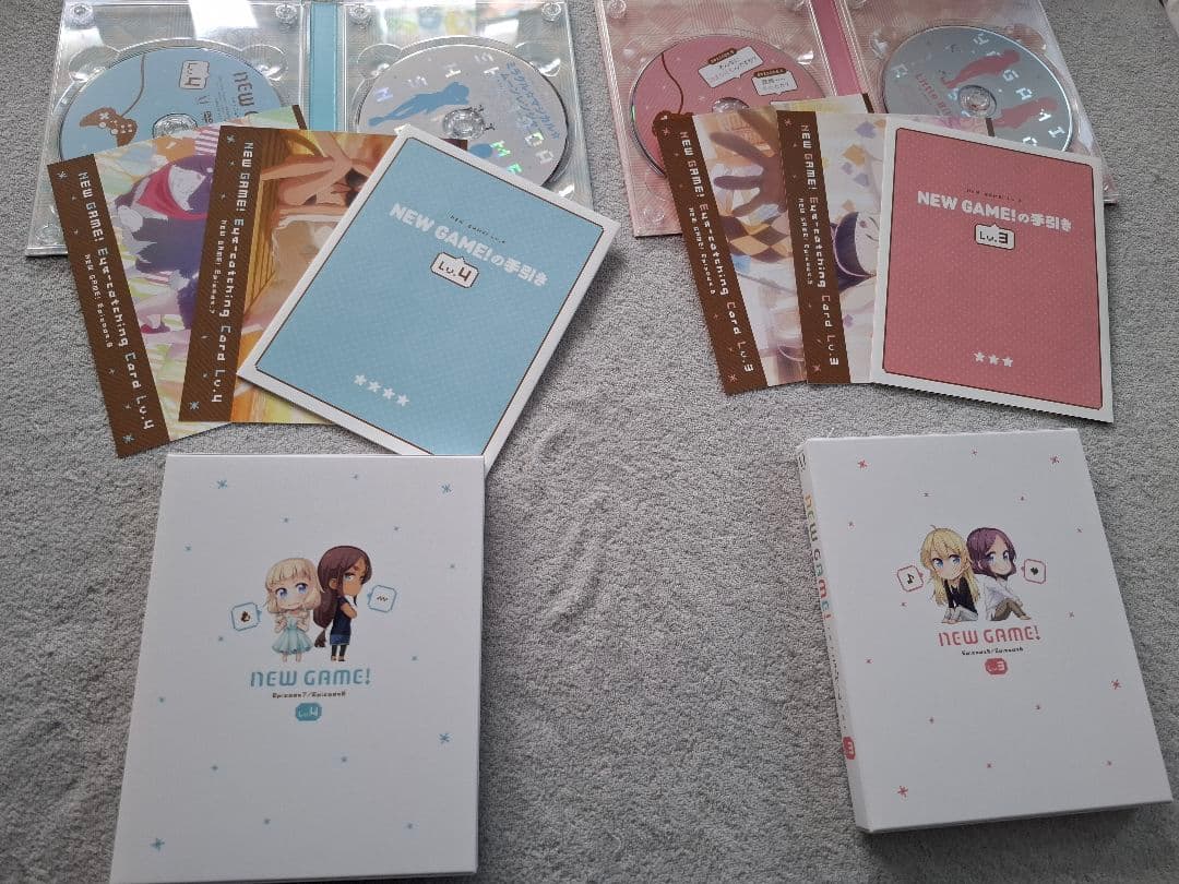 NEW GAME！1期、2期（初回限定版）全6巻セットDVD+OVA