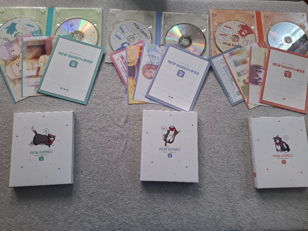 NEW GAME！1期、2期（初回限定版）全6巻セットDVD+OVA