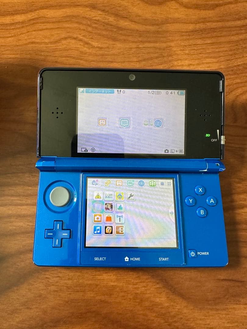 ニンテンドー3ds コバルトブルー 付属品付き - メルカリ