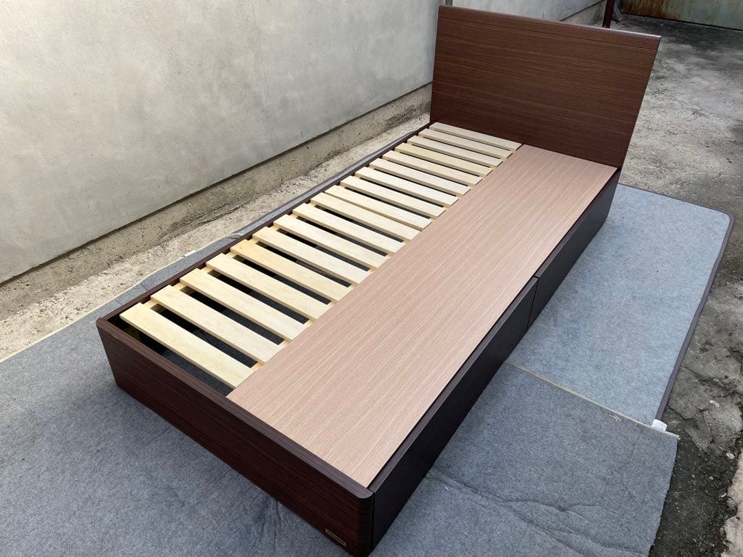 卑弥呼　美品　フランスベッド　シングルベッドフレーム　FLB20-01F FranceBed（フランスベッド）ベッドフレーム「EY-01F DR」引出し付き