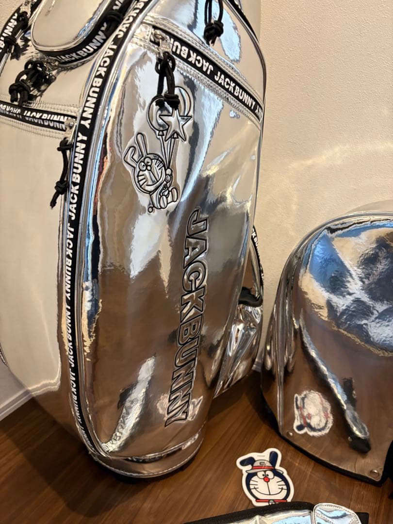 超美品⭐︎】ドラえもん メタリック キャディバッグ ヘッドカバーつき