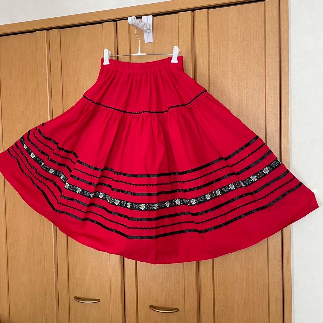 AURORA フォークダンス フレアスカート ペルー製 - メルカリ