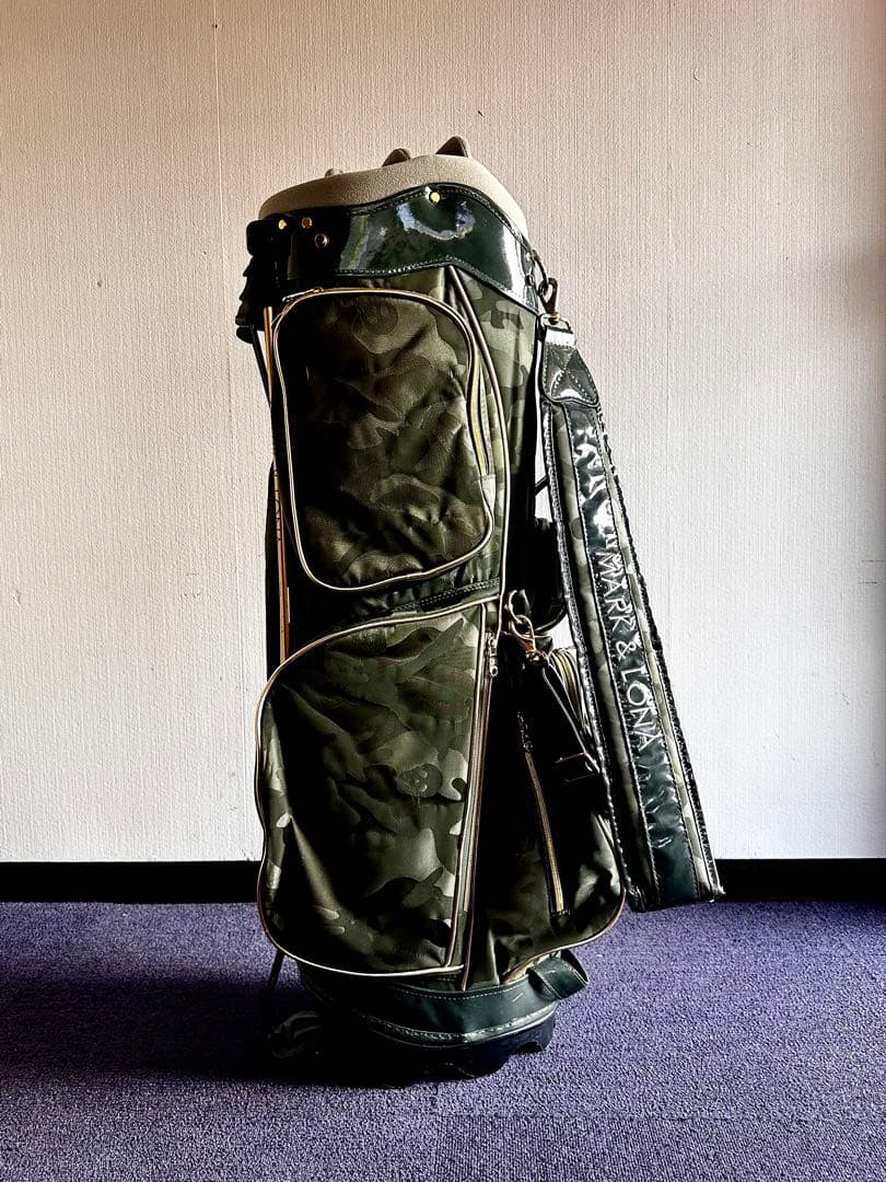 ☆マーク&ロナ☆希少☆カーキ☆カモ柄☆キャディバッグ☆完売モデル