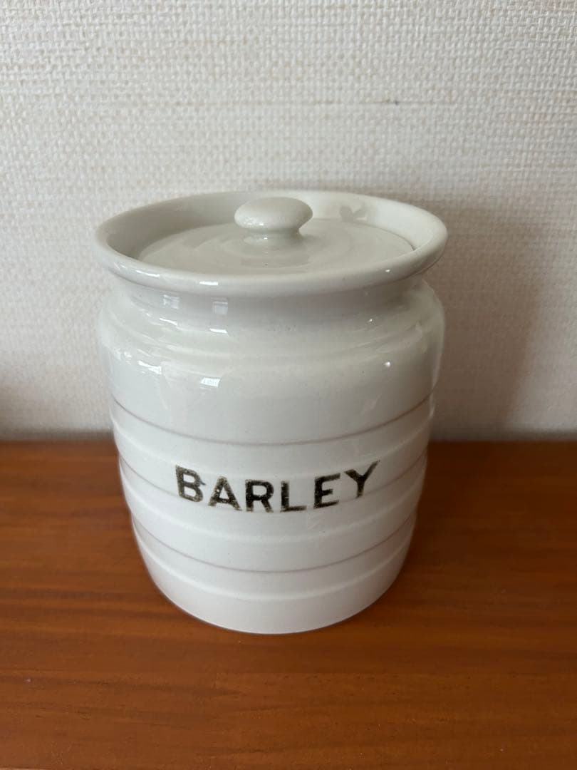 イギリス アンティーク キャニスター ジャー barley 陶器 キッチンジャー イギリス アンティーク キャニスター ジャー barley 陶器 キッチン