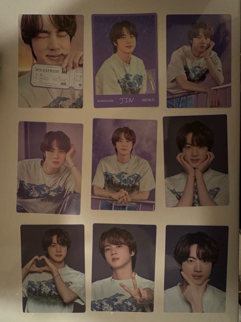 BTS JIN SOWOOZOO2021 ミニフォトカード - メルカリ