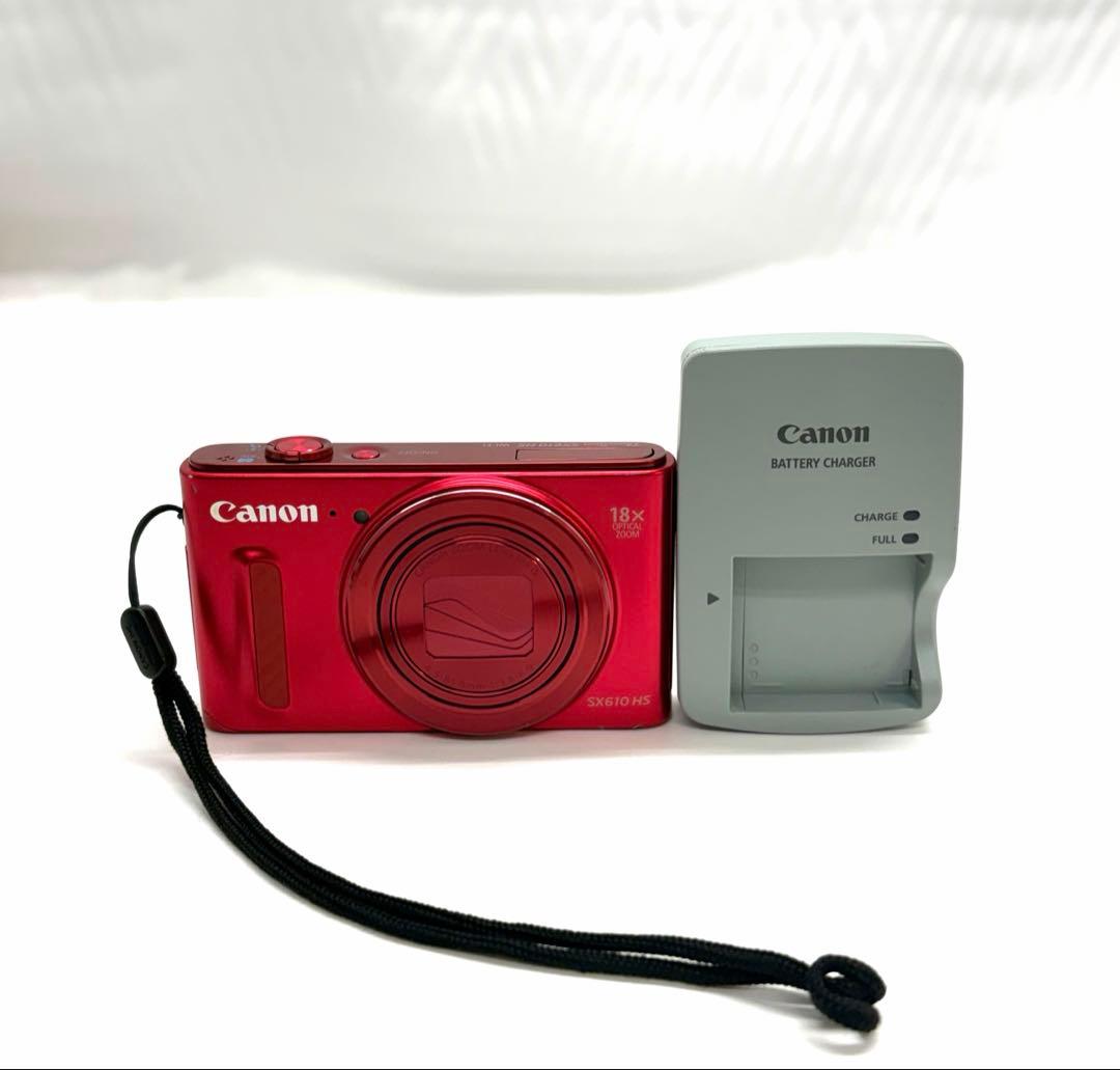 Canon キャノン PowerShot SX610HS PC2191 Amazon | Canon デジタルカメラ PowerShot SX610 HS レッド 光学18倍