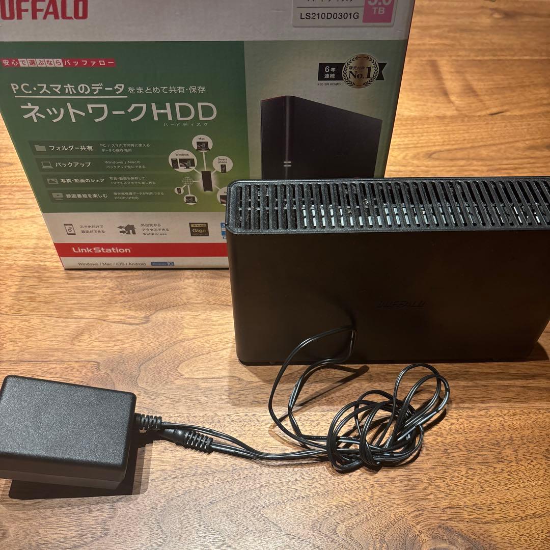 BUFFALO NAS 3TB LS210D0301G - メルカリ