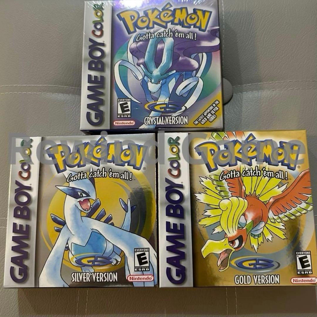 ポケットモンスター クリスタル・銀・金 セット 英語版 海外版 - メルカリ