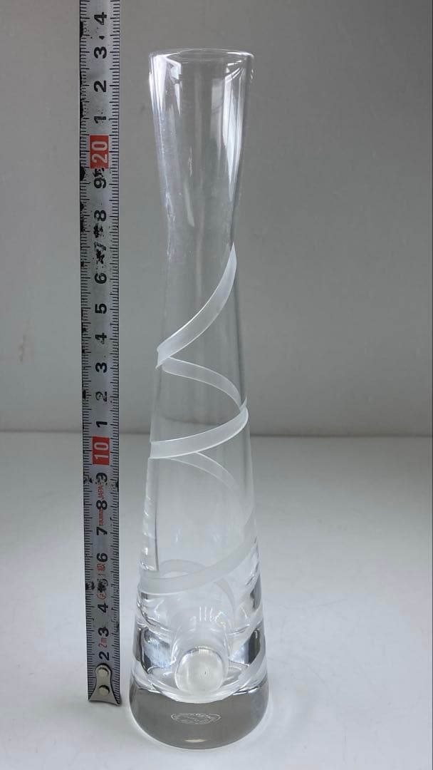 ☆洋3バカラ ボルテージ フラワーベース 高さ23㎝ タトサ 東な7-0328①