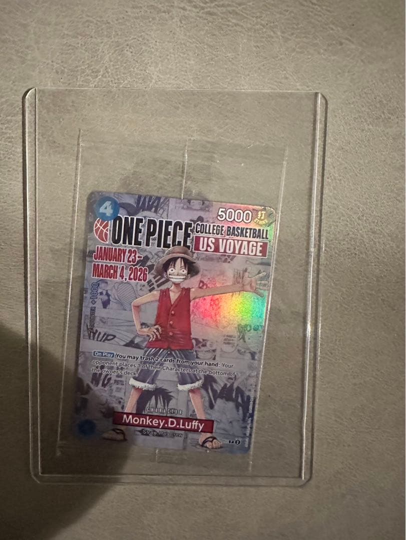 ワンピース モンキー・D・ルフィ アメリカ大学バスケ限定プロモ 未開封