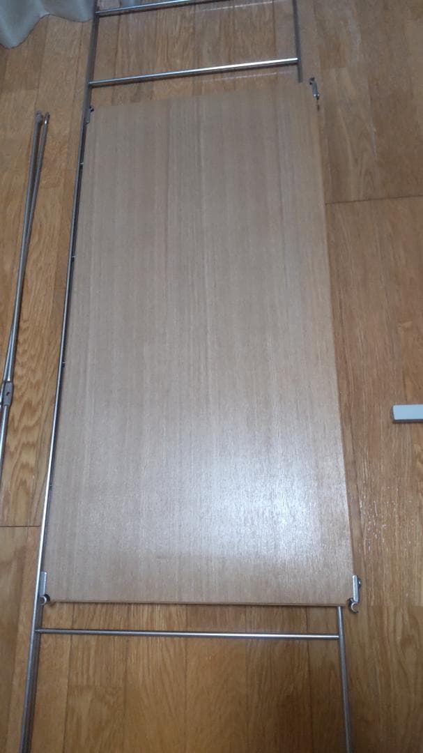 ステンレスユニットシェルフ　追加棚　オーク材　幅８４ｃｍ×５個 ステンレスユニットシェルフ 追加小棚 オーク材 | 無印良品