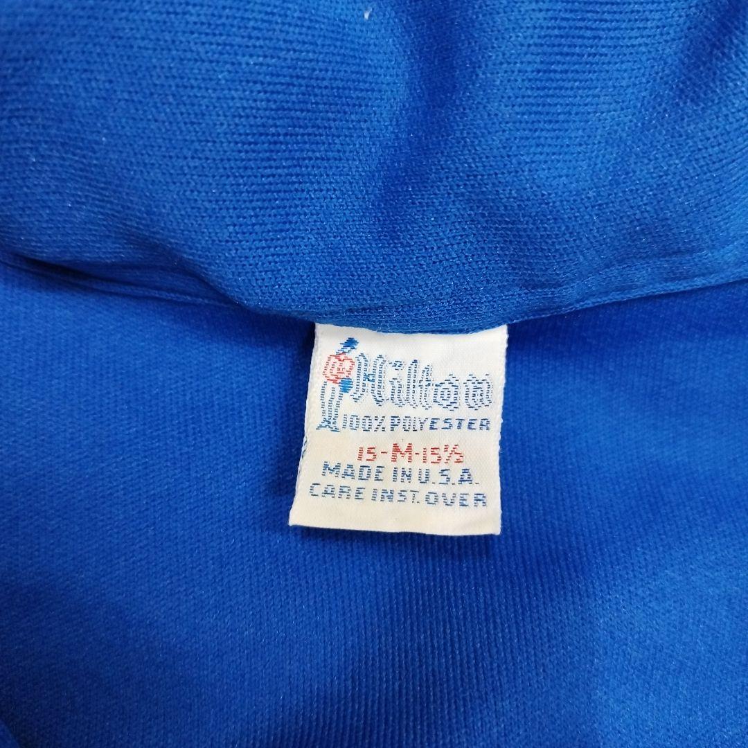 70's Hilton ボウリングシャツ 青と白のツートンカラー - メルカリ