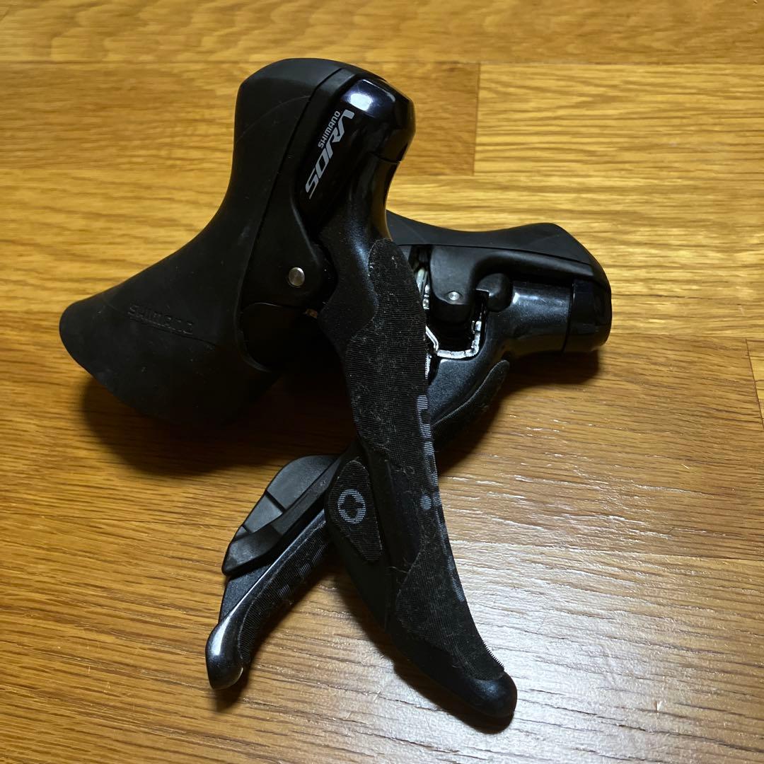 シマノ　ST R3000 SHIMANO SORA シフター　otion 9s Shimano Sora ST-R3000/R3030 Brake/Shift Levers (Black) (Pair) (2 x
