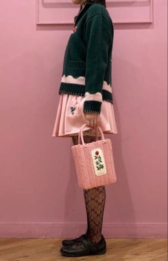 BEAMS × RURU MARYS お花のティグレ ジャージ スカート ピンク - メルカリ