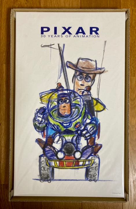新品未開封 ピクサー展 キャンバスアート トイストーリー ウッディ