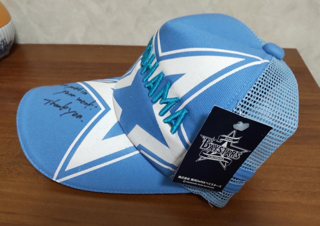 18 山﨑康晃選手 直筆サイン CAP ルーキー 沖縄キャンプ スローガン