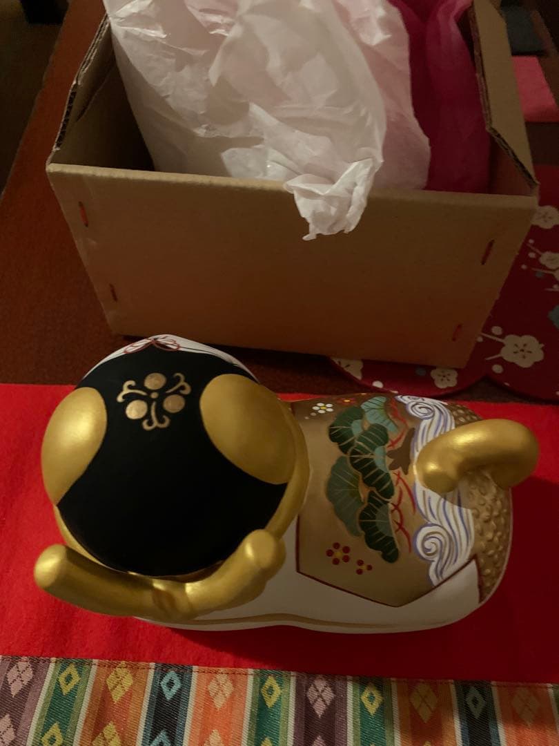 須はら張り子 須原陶磁工房 雛祭り 雛人形 犬筥 特大 誕生日 出産祝い