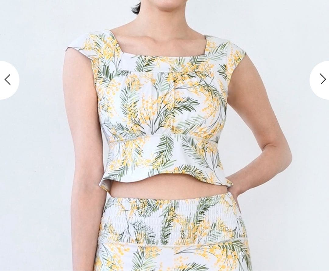 美品　スカーラ　レギンスSサイズ　ミモザ柄 スカラーFIT Mimosa（ミモザ） - SKALLER（スカラー）公式｜上品かつ