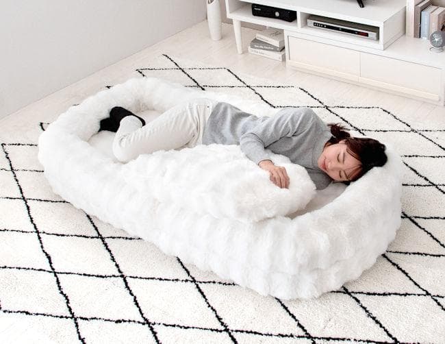 北欧風 18段階リクライニング式 3Wayソファーベッド フロア