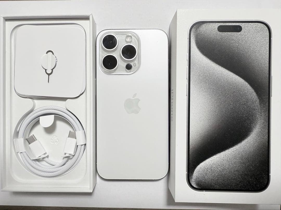 美品 Apple iPhone 15 Pro ホワイト 512gb本体 - メルカリ