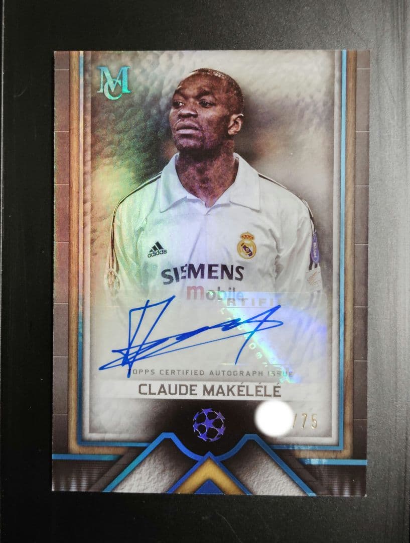 世界75枚限定】topps クロード・マケレレ 直筆サイン auto パラレル