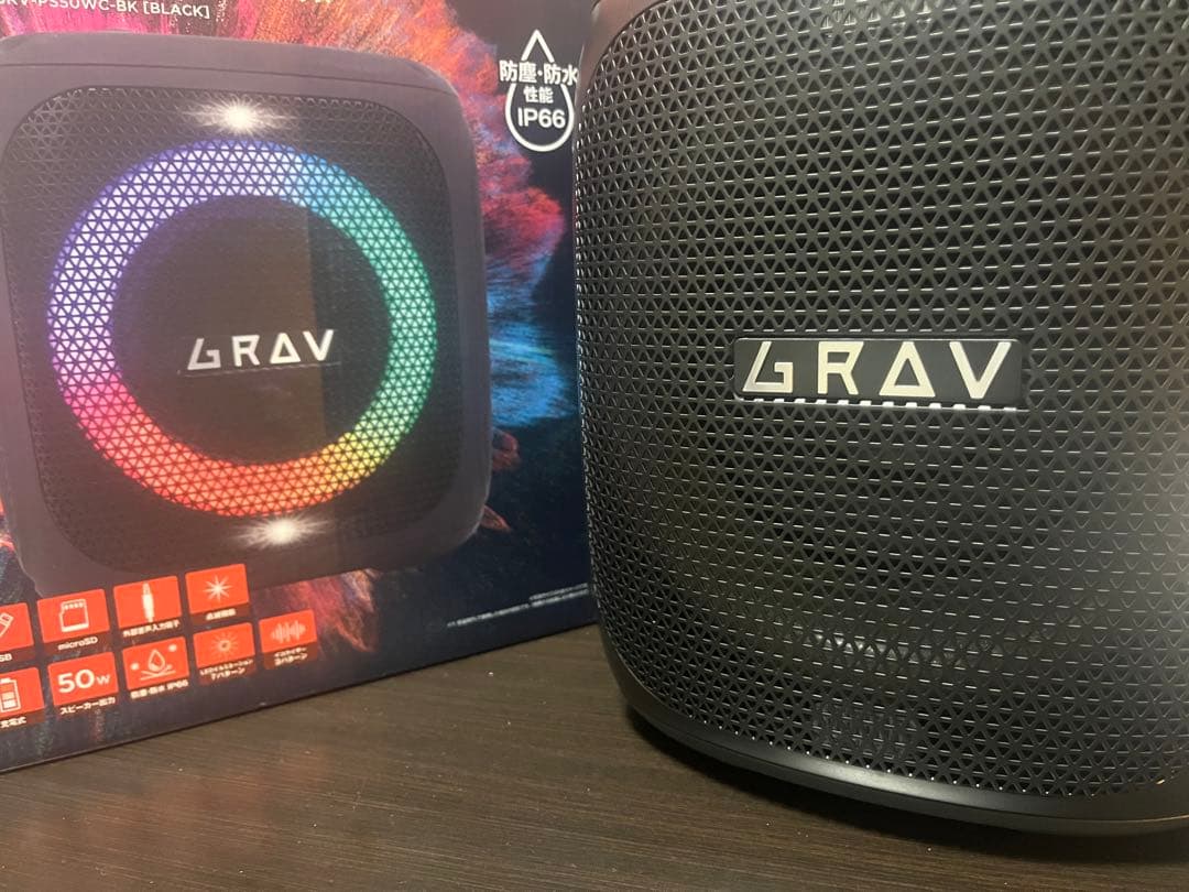 超美品GRAVパーティースピーカー スクエアボックス - メルカリ