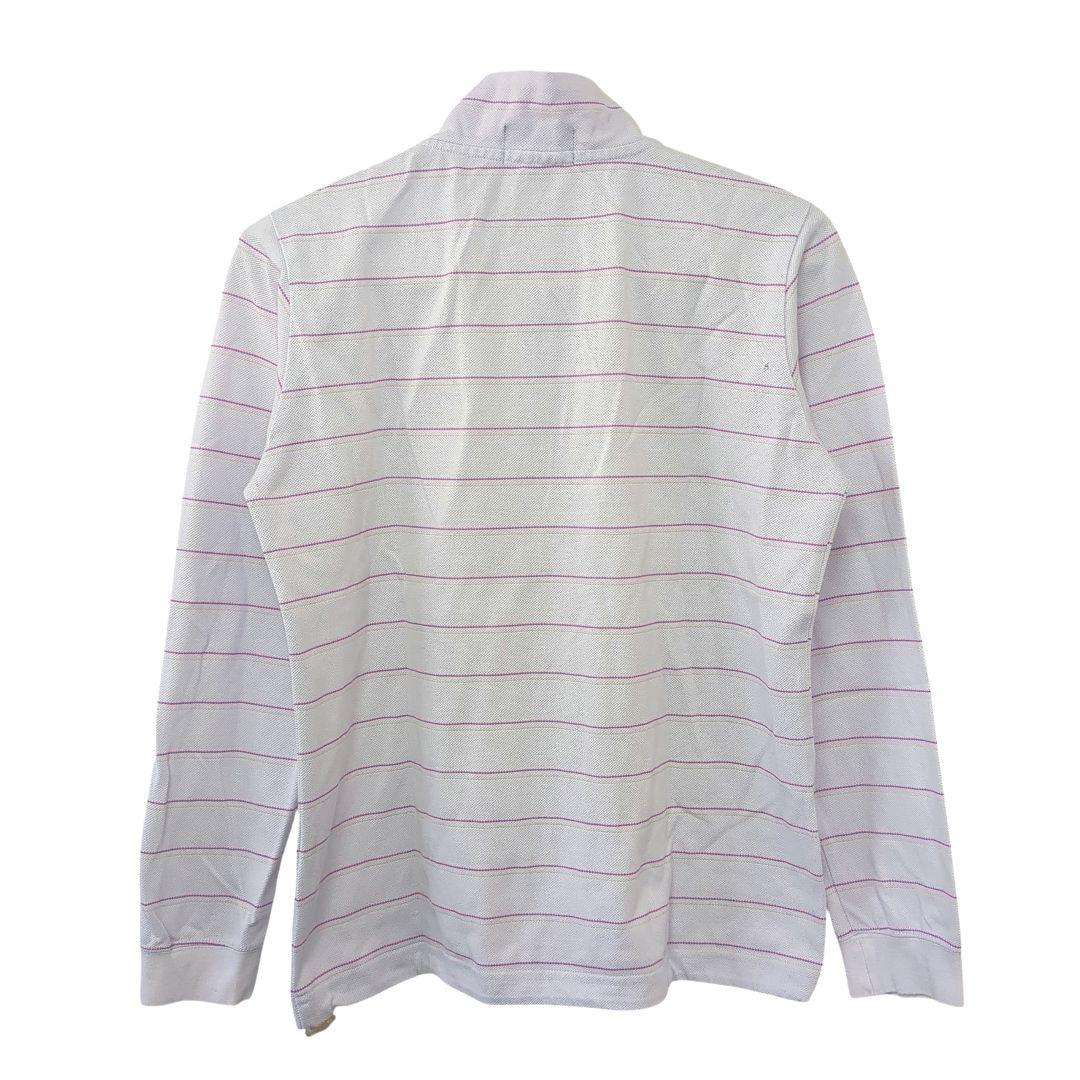 希少サイズ0】パーリーゲイツ ハーフジップ 長袖 カットソー ボーダー