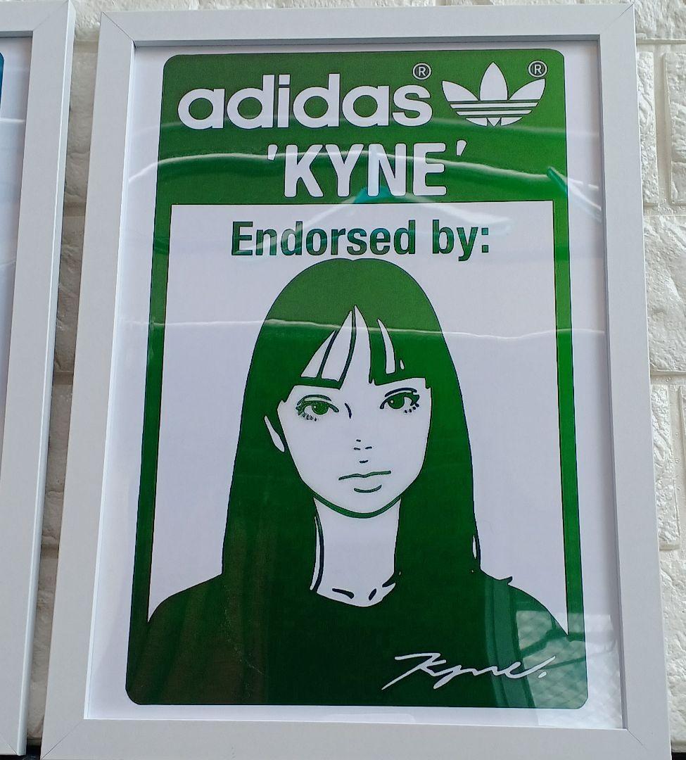 kyne/adidas キネ・アディダス【A4サイズ写真ポスター額装付3点セット