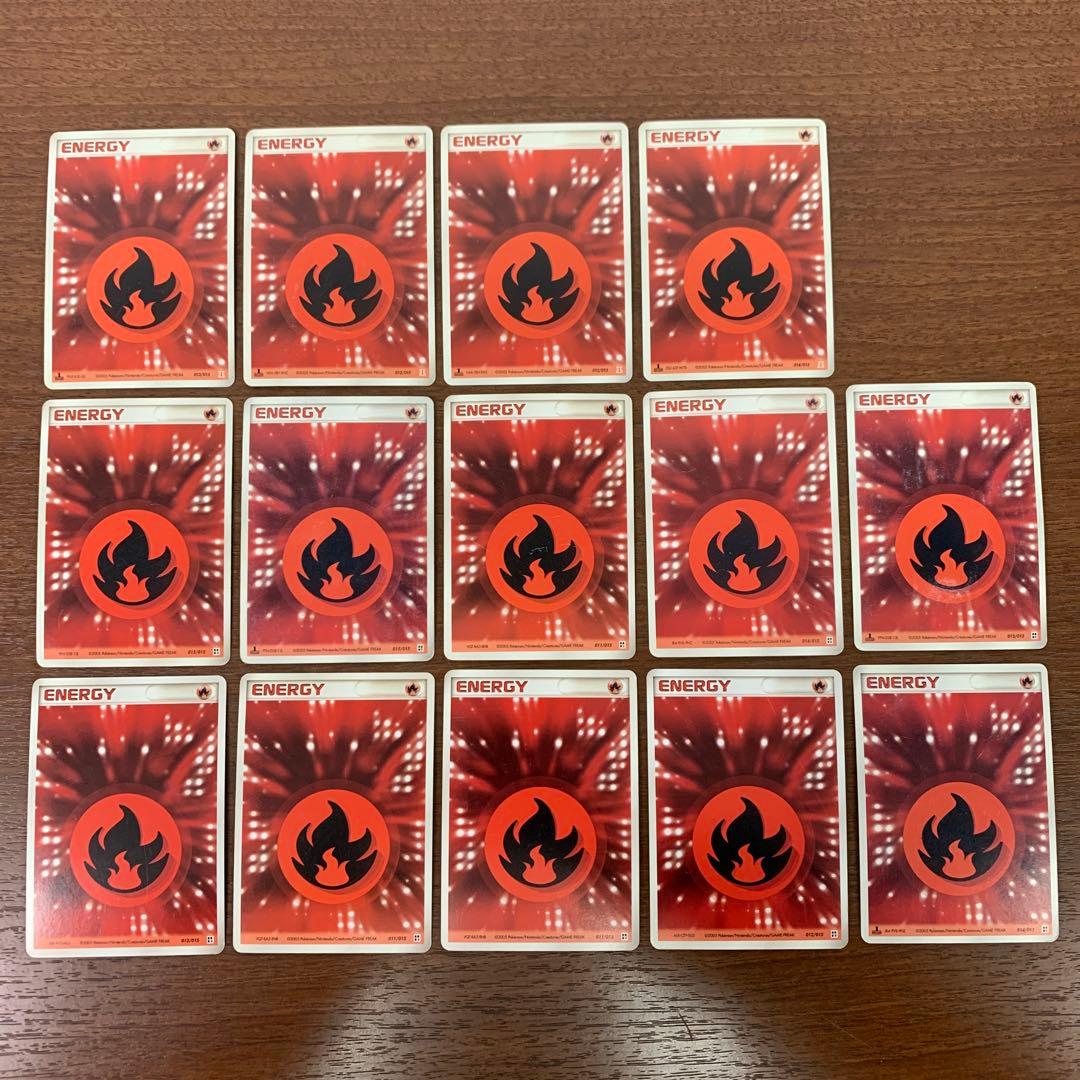 ➀ ポケカ クイックエネルギー 炎エネルギー 14枚 ※ばら売り不可