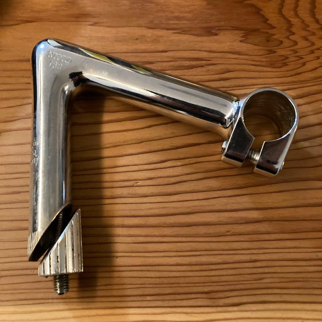 美品　日東　NJ-PRO クロモリ65°ステム　NJS刻印あり　130mm ウエムラサイクルパーツインターネット店 / □ NITTO (日東) N.J.PRO