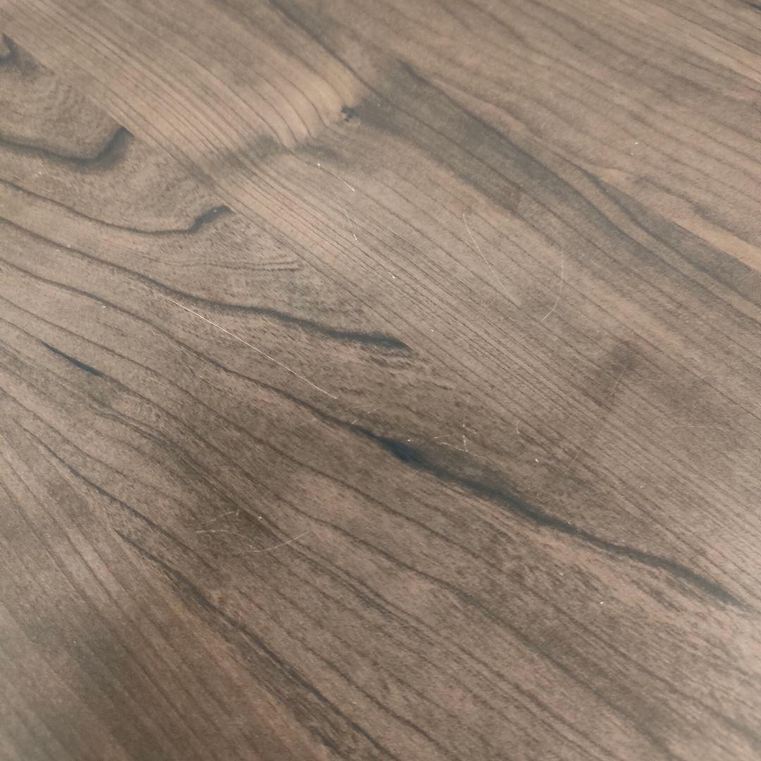 LOWYA サイドボード ダークブラウン6枚扉プッシュオープン式 脚付き