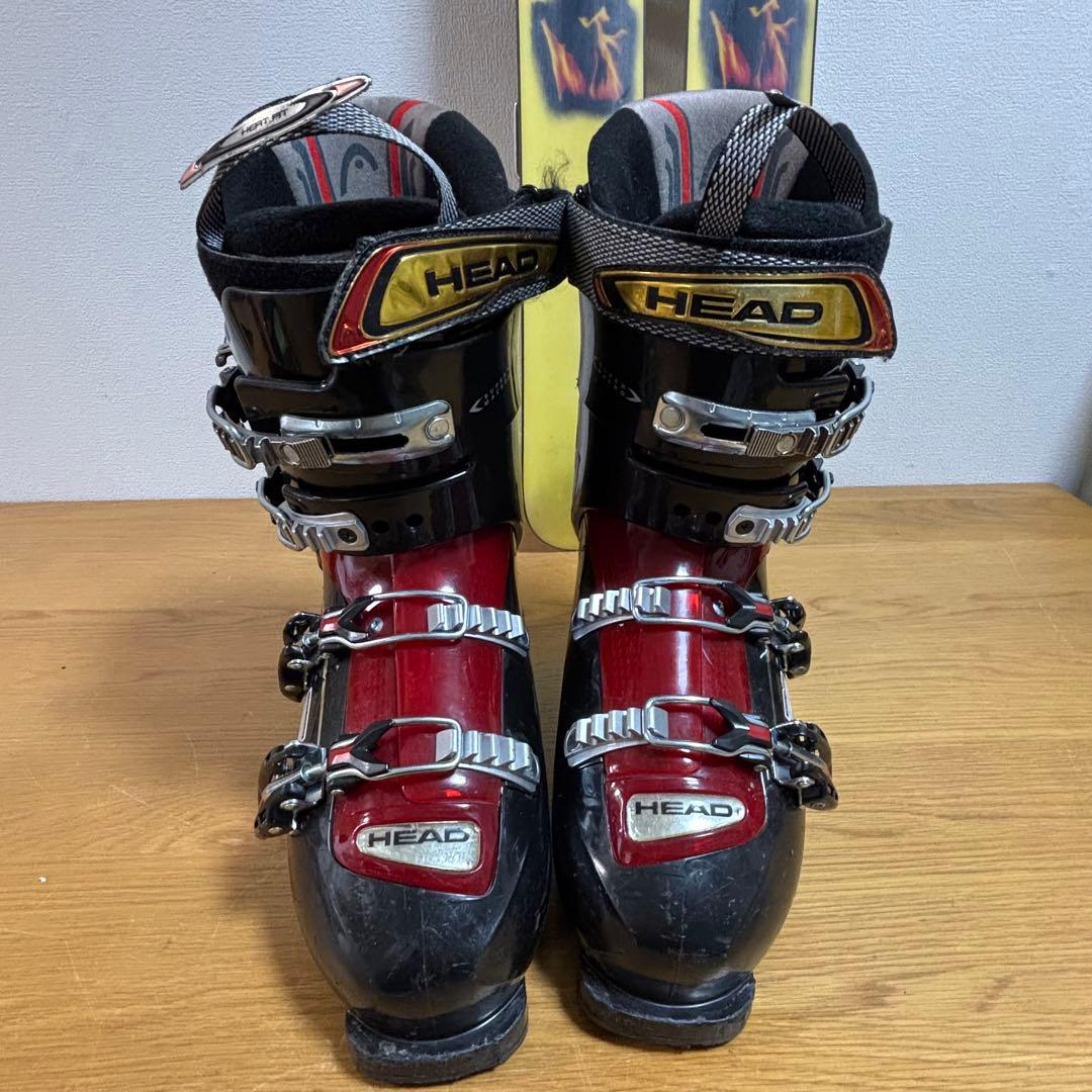 メンズ ショートスキー ファンスキーセット Line head 27cブーツ付