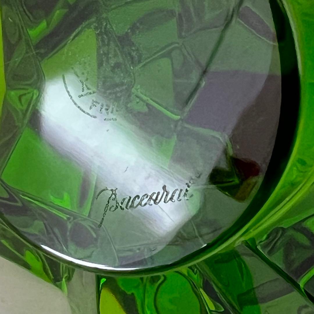BACCARAT バカラ クリスマスツリー 星模様 グリーン クリスタル