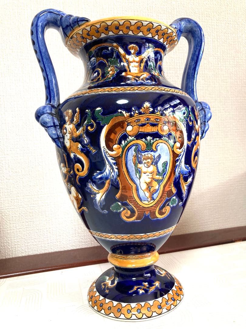 GIEN フランス　花瓶　アンティーク フランスのビンテージフラワーベース、クリスタルダルク社の小さな花瓶