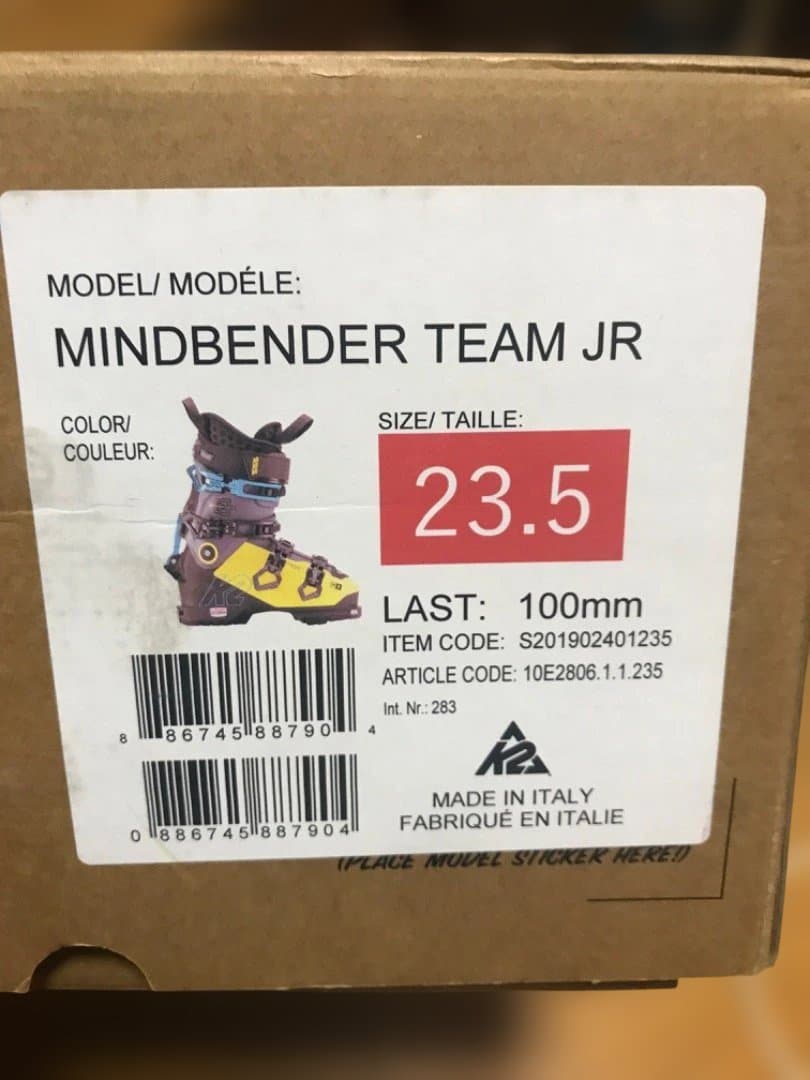 希少‼️k2マインドベンダーJR23.5ジュニア - メルカリ