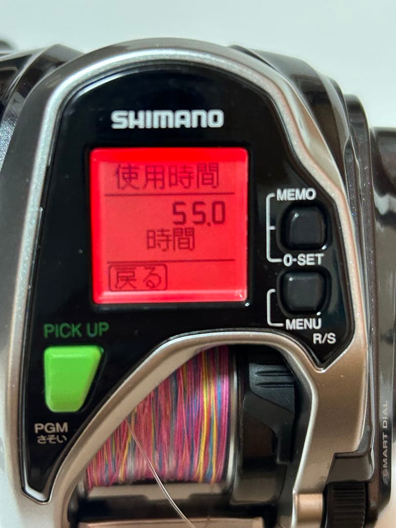 シマノ フォースマスター800 夢屋ハンドルノブ 巻上8.7㎞ 通電時間55