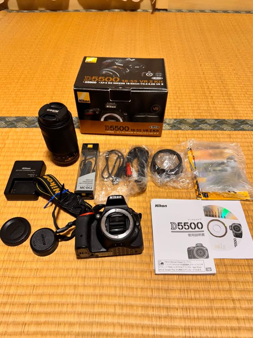 Nikon D5500 本体　D5600対応70-300mm望遠レンズ Amazon.com : Nikon D5500 Digital Camera Kit with 18-55mm and 70