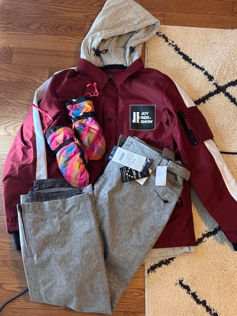 [新品未使用]JOY RIDE スノーボード ウェアL ★ゴーグル・手袋付 楽天市場】JOY RIDE キッズ用スキーグローブ ジョイライド 95 100 110