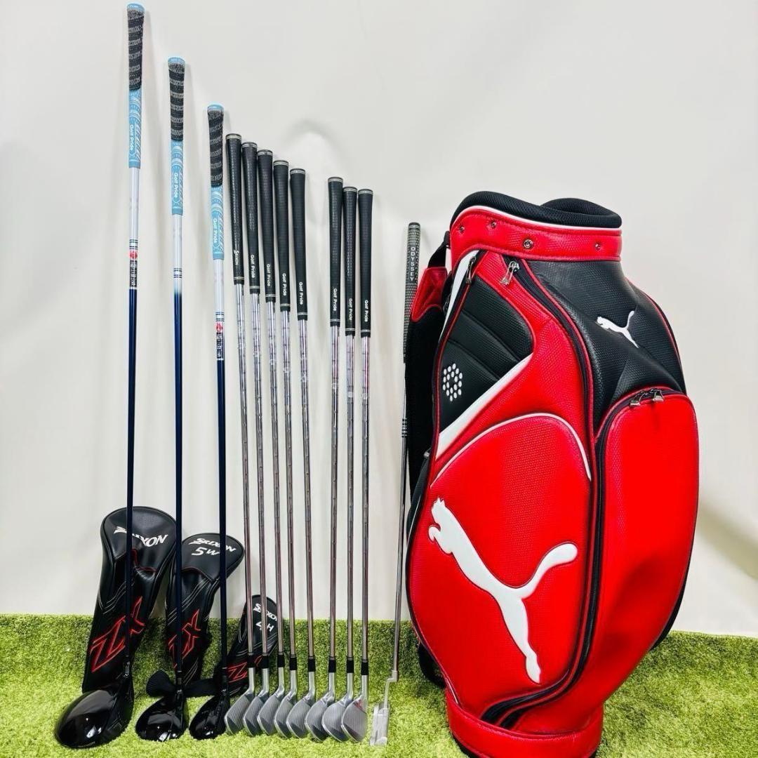 スリクソン ZX メンズ ゴルフセット 11本 キャディバッグ フレックスS