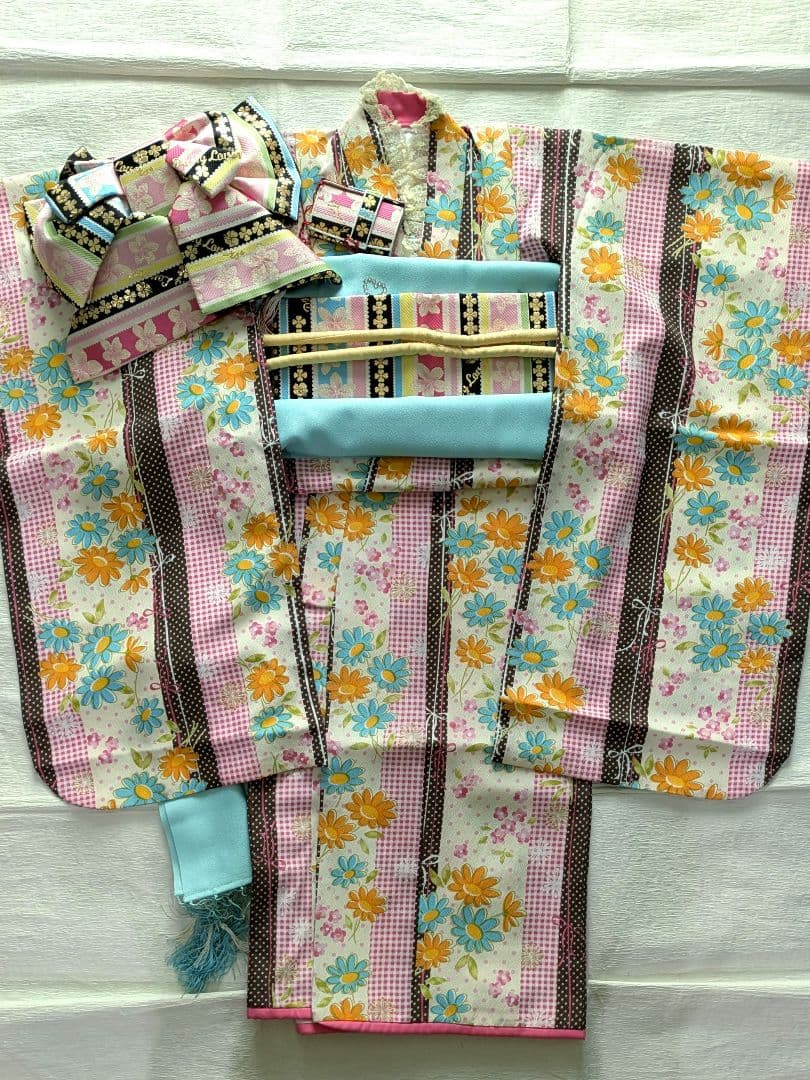 早い者勝ち即発送 7歳 ぷちぷり・デイジーラバーズ 七五三 お着物フル